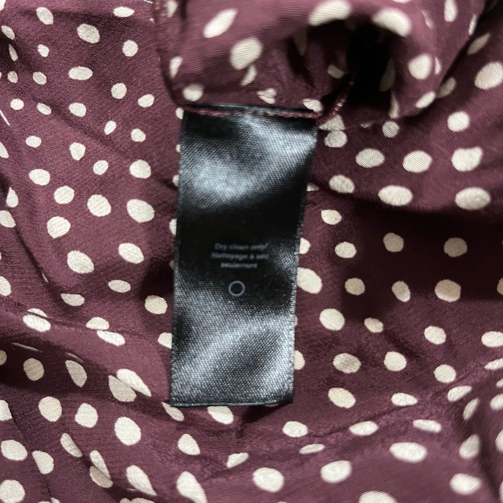 Rag And Bone Dean Polka Dot Faux Wrap Top - Picture 6 of 8